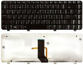Клавиатура для ноутбука HP Pavilion DV3-2000 DV3-2100 черная с подсветкой