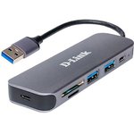 Концентратор D-Link DUB-1325 с разъемом USB 3.0 Type-A (DUB-1325/A2A)