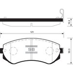 SP1492, SP1492SNS_= GDB3208=FDB1166=317 12=222253 !колодки дисковые п.\ Nissan ...