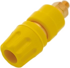 Фото 1/2 930103703, 35A, Yellow Binding Post With Brass Contacts and Gold Plated - 8mm Hole Diameter