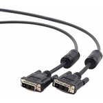 Кабель DVI-D single link Gembird/Cablexpert , 19M/19M, 3.0м, черный, экран ...