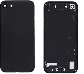 Задняя крышка для iPhone 7 (4.7) черная-пречерная (Jet Black)