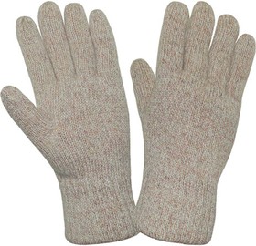 Фото 1/2 Перчатки шерстяные АЙСЕР, утепленные, размер 11 (XXL), бежевые, ПЕР700