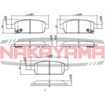 HP8269NY, КОЛОДКИ ТОРМОЗНЫЕ ДИСКОВЫЕ ЗАДНИЕ OPEL ASTRA 1.4/1.6/1.3D 09- (2020-01-30)