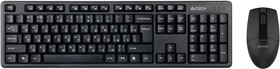 Фото 1/10 Клавиатура + мышь A4Tech 3330N клав:черный мышь:черный USB беспроводная Multimedia