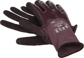 Фото 1/2 11926100, HyFlex 11-926 Brown Nylon Oil Resistant Work Gloves, Size 10, Large, Nitrile Coating