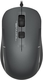 Фото 1/10 FM26 USB (SMOKY GREY), Мышь компьютерная A4Tech Fstyler FM26 серый/черный (800-1600dpi) USB (4but)