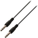 CAGP23000BK50, Audio Cable, Stereo, 6.35 mm Jack Plug - 6.35 mm Jack Plug, 5m