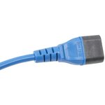 Кабель питания Filum FL-PC-C13/C14-C1-0.5-BL ПВС-АП 3x1.0 С13 - C14, 220/250В ...