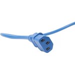 Кабель питания Filum FL-PC-C13/C14-C1-0.5-BL ПВС-АП 3x1.0 С13 - C14, 220/250В ...