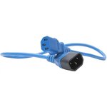 Кабель питания Filum FL-PC-C13/C14-C1-0.5-BL ПВС-АП 3x1.0 С13 - C14, 220/250В ...