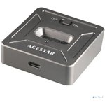 AgeStar 31CBNV1C USB 3.1 SSD M.2 NVME, алюминий, серый, (GRAY)