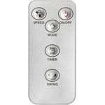 60-0221, Вентилятор напольный белый, 7 лопастей, д/у управление, 50Вт