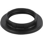 Кольцо для патрона ЭРА E14 пластик, черное Б0043678