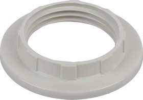 Фото 1/2 ЭРА Кольцо для патрона E14, пластик, белое Б0043679