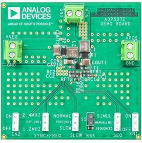 ADP5072CB-EVALZ, Power Management IC Development Tools 1 A/0.6 A DC-to-DC Switching Regulator with Independent Positive and Negative Outputs