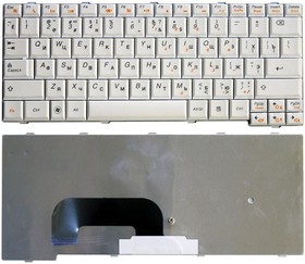 Фото 1/2 Клавиатура для ноутбука Lenovo IdeaPad S12 белая