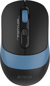 Мышь A4Tech Fstyler FB10C черный/синий оптическая (2000dpi) беспроводная BT/Radio USB (4but)