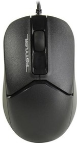 Фото 1/10 Мышь проводная A4TECH Fstyler FM12, оптическая, USB, 1200dpi, черный [fm12 black]