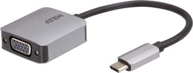 UC3002A-AT, Adapter, USB-C Plug - VGA Socket, 1920 x 1200, Silver