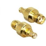 ADP-SMAF-MCXM, Straight Coaxial Adapter SMA Socket to MCX Plug 0 6GHz