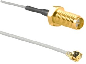 CSI-RGFI-200-UFFR, RP-SMA to U.FL Coaxial Cable, 200mm, Terminated