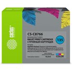 Картридж струйный Cactus CS-C8766 №135 многоцветный (18мл) для HP DJ ...