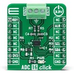 MIKROE-4937, MIKROE-4937 ADC 16 CLICK Add On Board Signal Conversion Development Tool