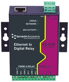 Фото 1/2 ED-038, Ethernet Modules Ethernet to 3 x Relay + 3 Digital