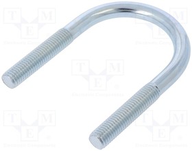 CB12.61.110(2"), U-bolt; B; 1.75; steel; zinc; Thread len: 53mm; for fixing pipes