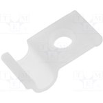 HURCS-2-01, Screw mounted clamp; polyamide; natural; Cable P-clips