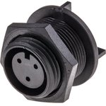 PX0413/03S, Power connector, Socket, 3 Contacts, 8A, 250VAC/VDC, IP69K