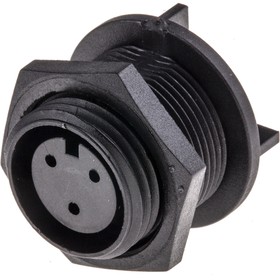 Фото 1/5 PX0413/03S, Power connector, Socket, 3 Contacts, 8A, 250VAC/VDC, IP69K