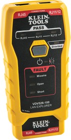 VDV526-100, LAN/Telecom/Cable Testing Network Cable Tester, LAN Explorer Data Cable Tester with Remote
