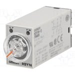 H3YN-2 DC24, H3YN Series DIN Rail Mount Timer Relay, 24V dc, 2-Contact, 0.1 s → 10min