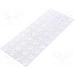 7000001952, Cylindrical PUR Self Adhesive Feet, 19.1mm diameter 4.06mm width x ...