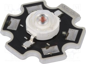 PM2E-3LRS-SD, LED мощный; STAR; красный; 130°; 700мА; 613,5-631нм; Pмакс:3Вт