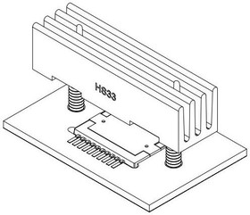 HS33, Heat Sinks Heatsink for DK and HQ Packages