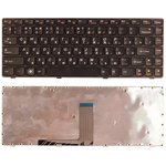 Клавиатура для ноутбука Lenovo Ideapad B470 V470 черная с рамкой