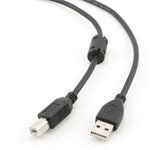 Filum Кабель USB 2.0 Pro, 1.8 м., ферритовое кольцо, черный, разъемы ...