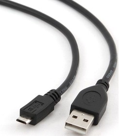 Фото 1/2 Filum Кабель USB 2.0 Pro, 1 м., черный, 2A, разъемы: USB A male- USB micro B male, пакет. [FL-CPro-U2- AM-microBM-1M] (894182)