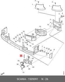 1509091, Ось SCANIA