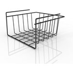 Корзина подвесная на полку цвет черный матовый СКЛ07-00015