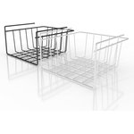 Корзина подвесная на полку цвет черный матовый СКЛ07-00015