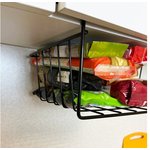 Корзина подвесная на полку цвет черный матовый СКЛ07-00015