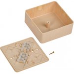 IEK KM41222-04 desoldering box for o/n 104x104x44 mm pine (6 terminals 6mm2)