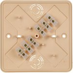 IEK KM41222-04 desoldering box for o/n 104x104x44 mm pine (6 terminals 6mm2)