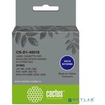Картридж ленточный Cactus CS-D1-45018 45018 черный на желтом 12x7 для Dymo LM ...