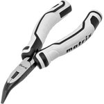 17831, Длинногубцы Mini, 125 мм, изогнутые, авторазжим, PRO