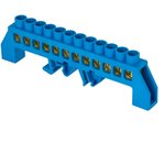 sn0-125-12-dn-r, Шина "0" N (8х12мм) 12 отверстий латунь синий нейлоновый корпус ...